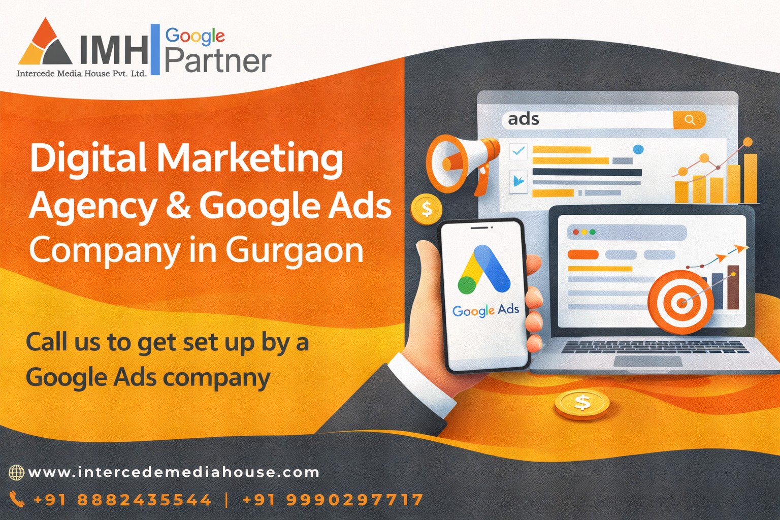 Digital Marketing Agency and Google Ads Company in Gurgaon - Intercede Media House Pvt Ltd